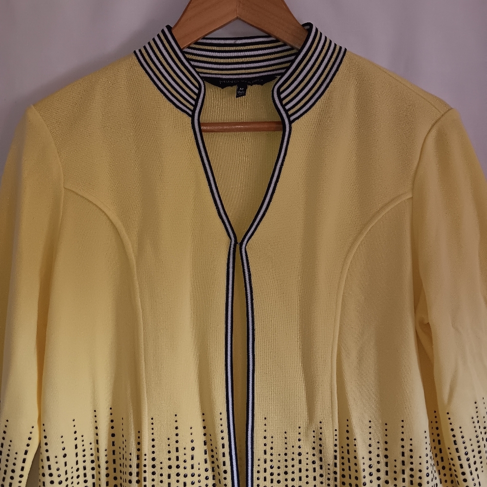 Ming Wang yellow cardigan. - Picture 2 of 7